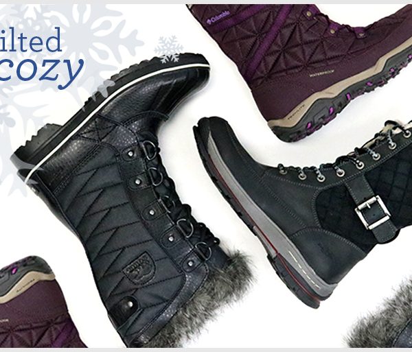Quilted and cozy winter boots to weather the season.